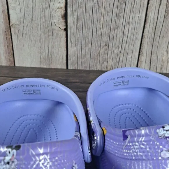 Crocs Disney 100 Years Of Wonders Platinum Edition Purple Mens 10 Women's 12 NWT - Picture 7 of 10